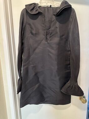 Vintage Gucci by Tom Ford Silk Mini Black Dress Fall/Winter 2000 Collection